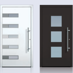 Aufsatzfüllung für Kunststoffhaustür - Durch die flächenbündige Bauweise wirkt sie besonders modern und hochwertig.